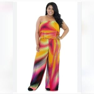 Like new SYMPHONY COLORFUL JUMPSUIT 2X